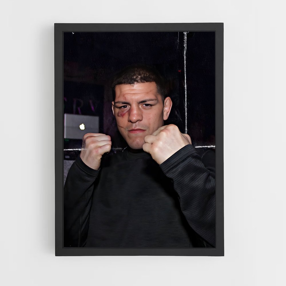 Poster Nick diaz – affiche MMA (vue 2)